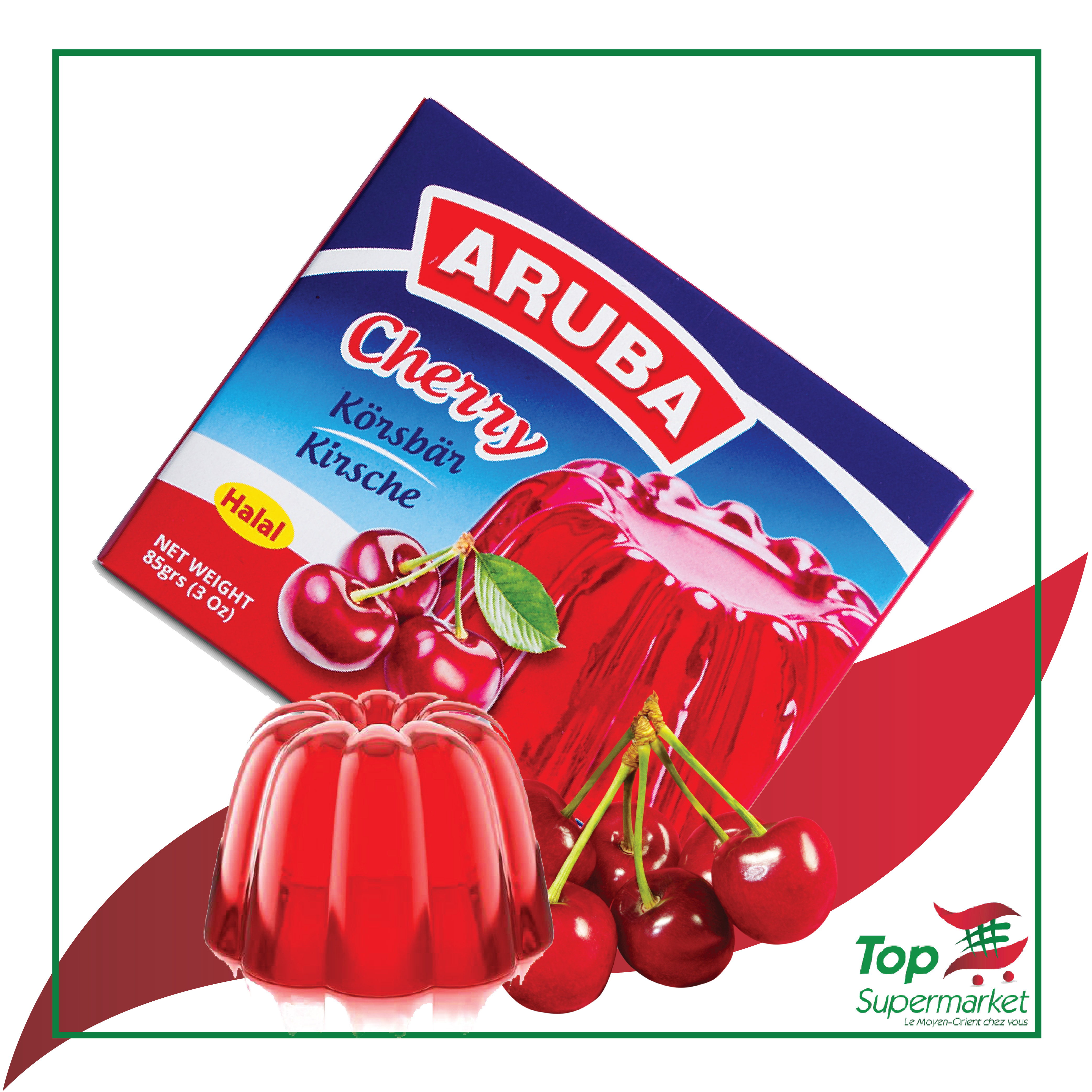 Aruba Jelly cerise 85gr HALAL